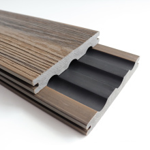 China Manufacturer  3D-Embossed Deck Panel  Garden Terrace Wood Plastic Composite Board Outdoor Flooring 